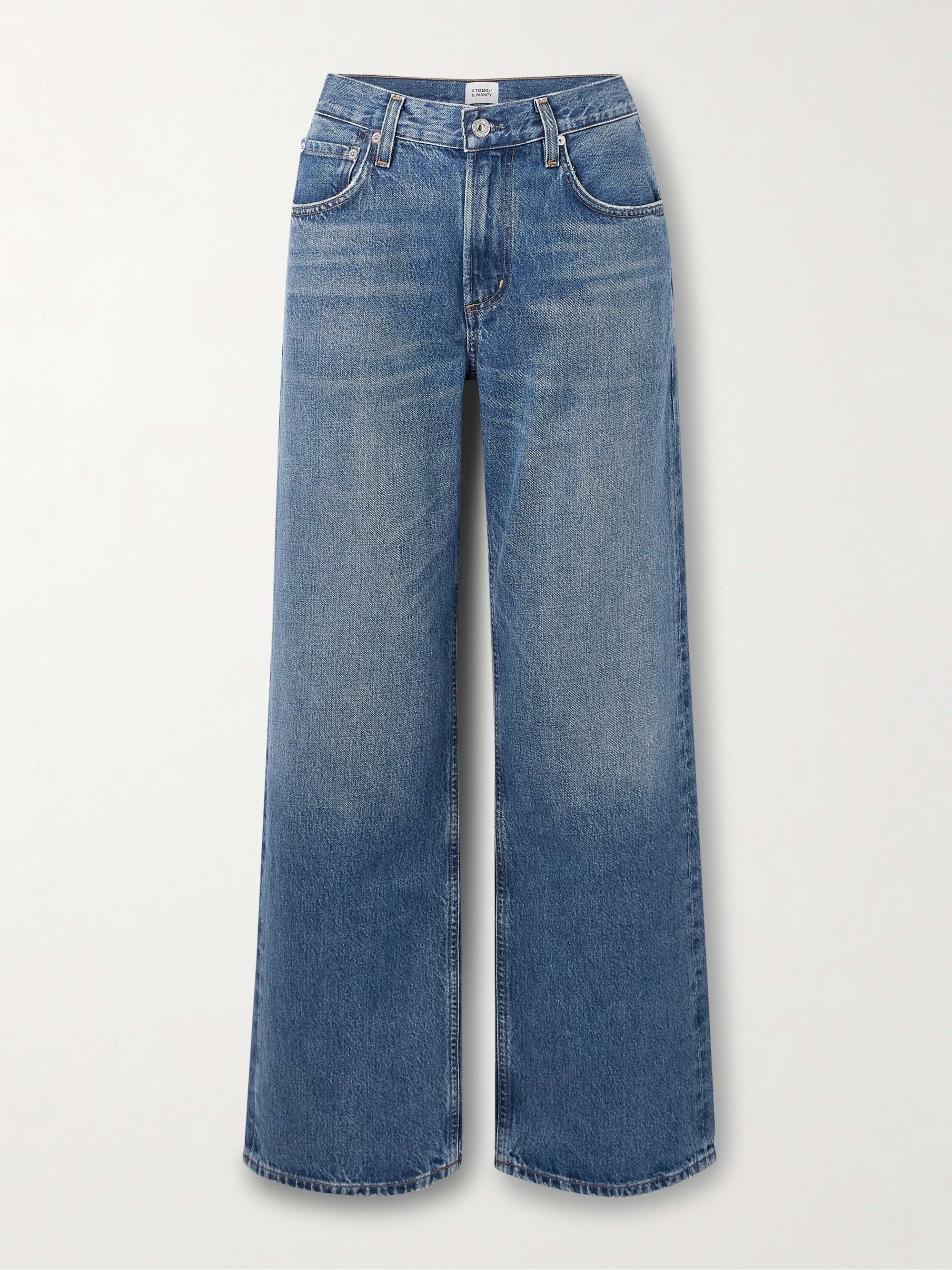 Lindz Low-Rise Straight-Leg Jeans
