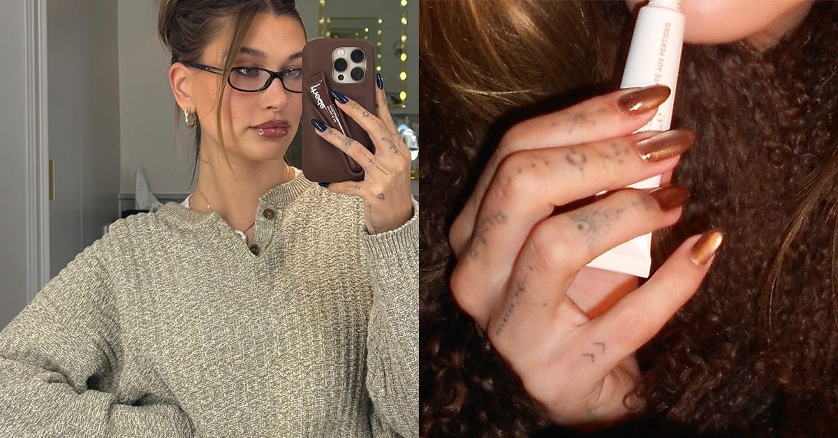 Hailey Bieber’s “Cinnamon Nails” Are About To Be Winter 2024’s Biggest Nail Trend