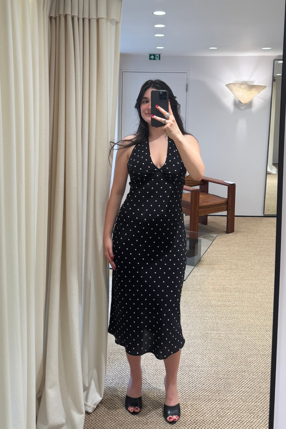 Sofia wearing the Sadie dress from Realisation Par