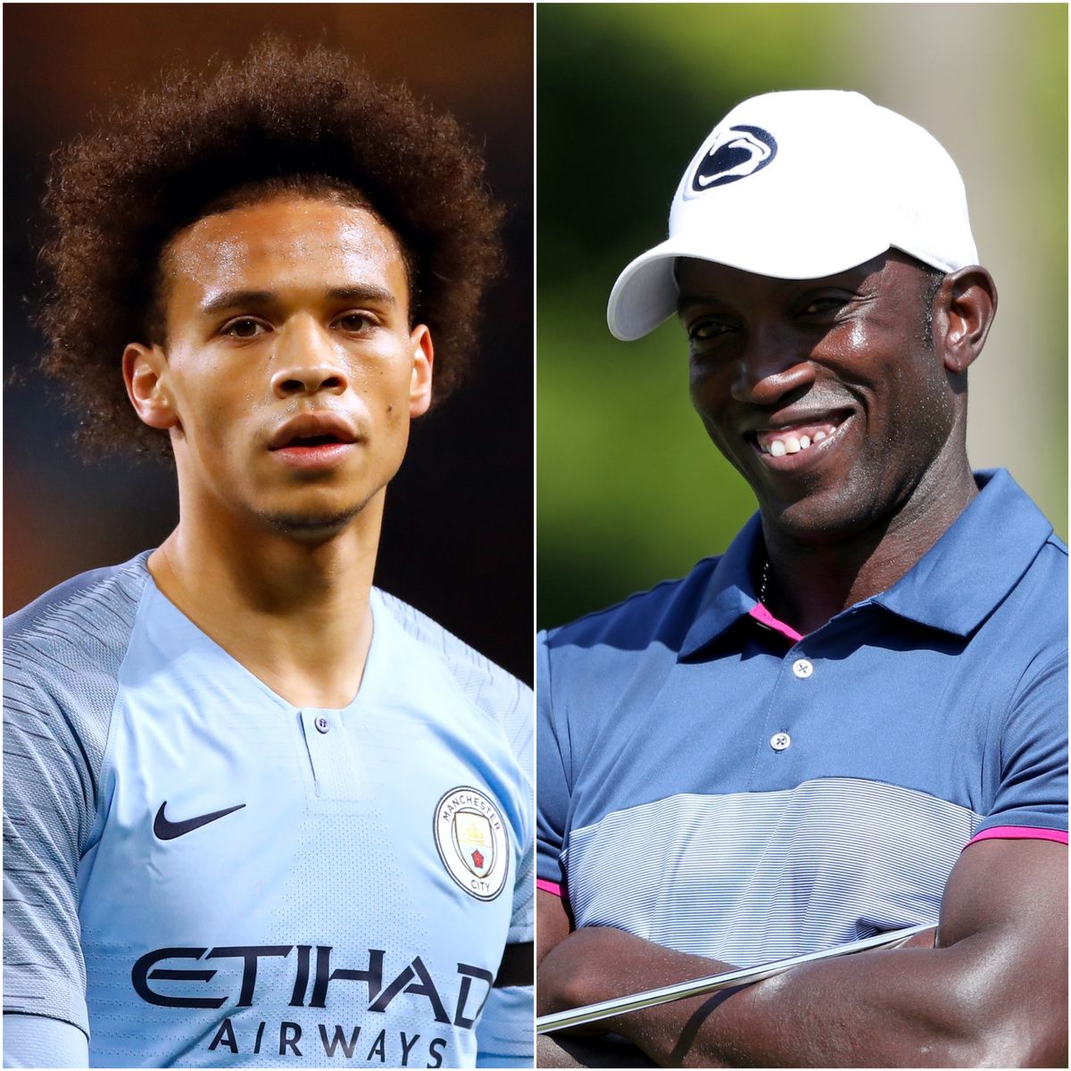 Leroy Sane and Dwight Yorke