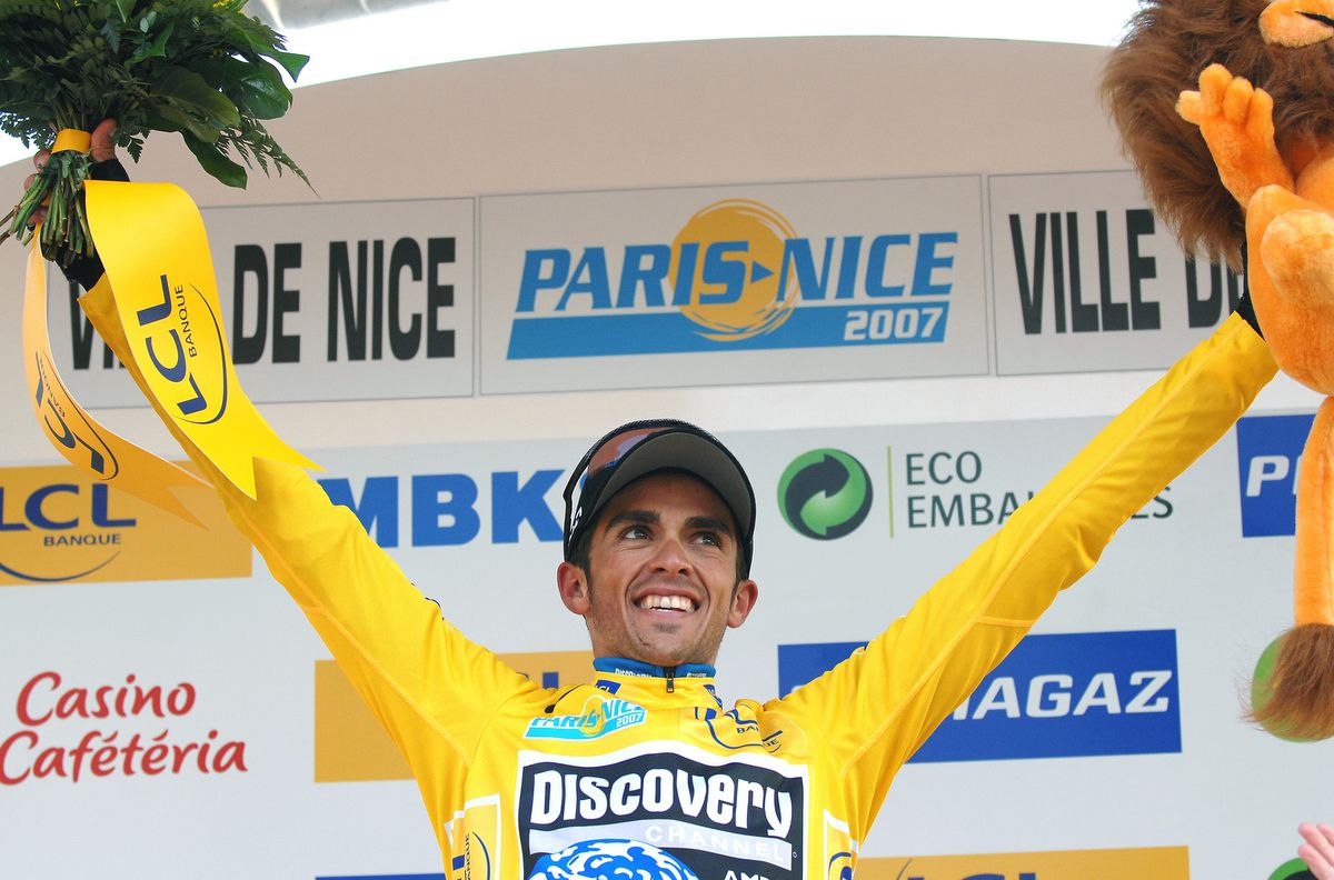 The 2007 Paris - Nice was the first major win of Alberto Contador's career