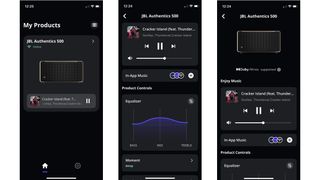 JBL Authentics 500 app screenshots