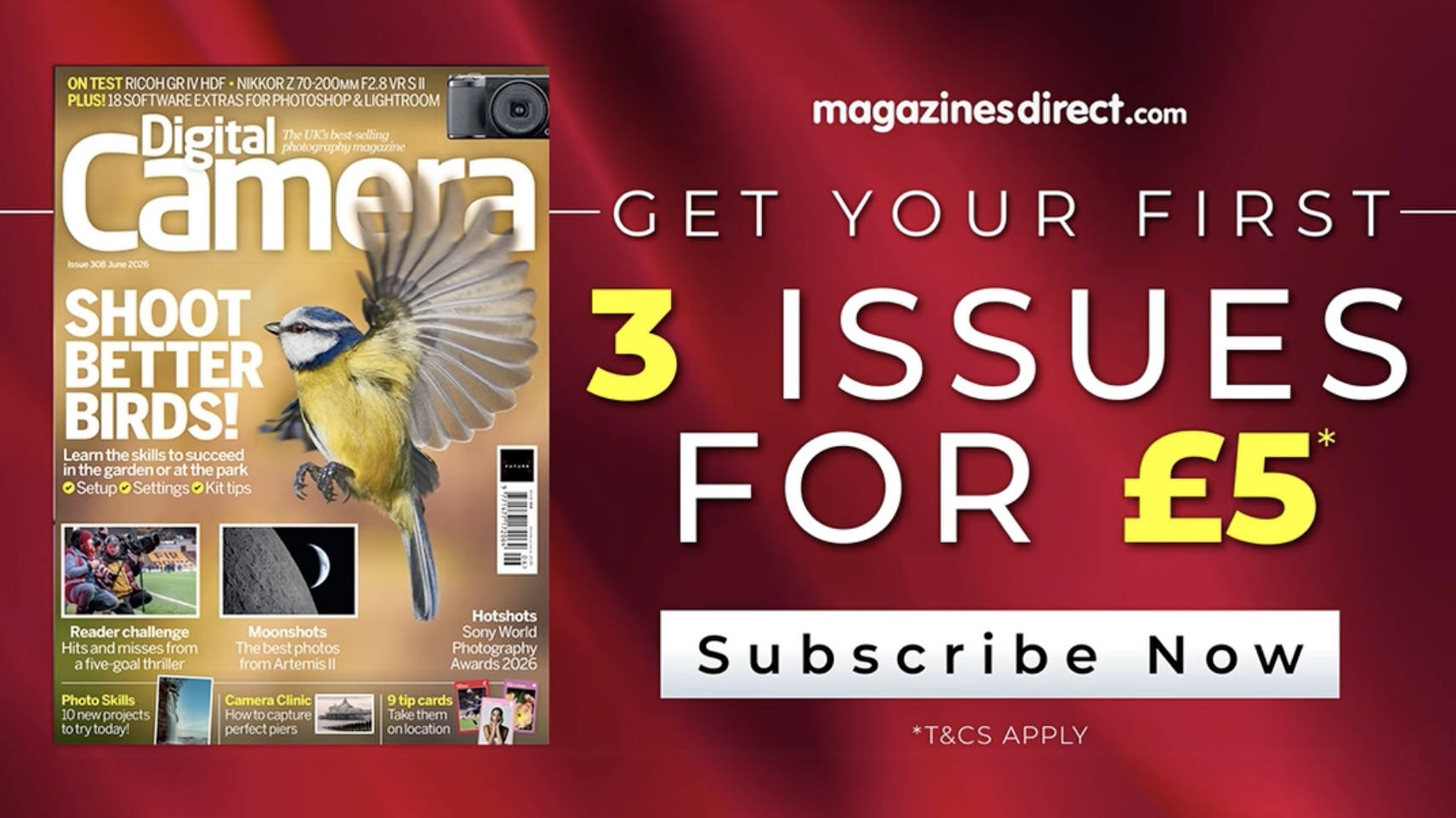 3 for $5/&pound;5 subscription deal