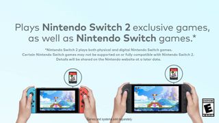 Nintendo Switch 2 First Look Trailer Screenshot detailing backwards compatibility