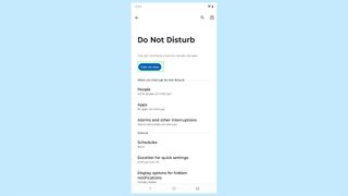 Android 14 Do not disturb setting page