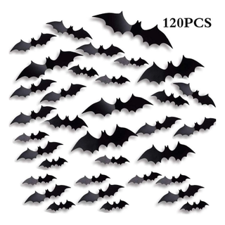 A set of scary bat stickers from Walmart