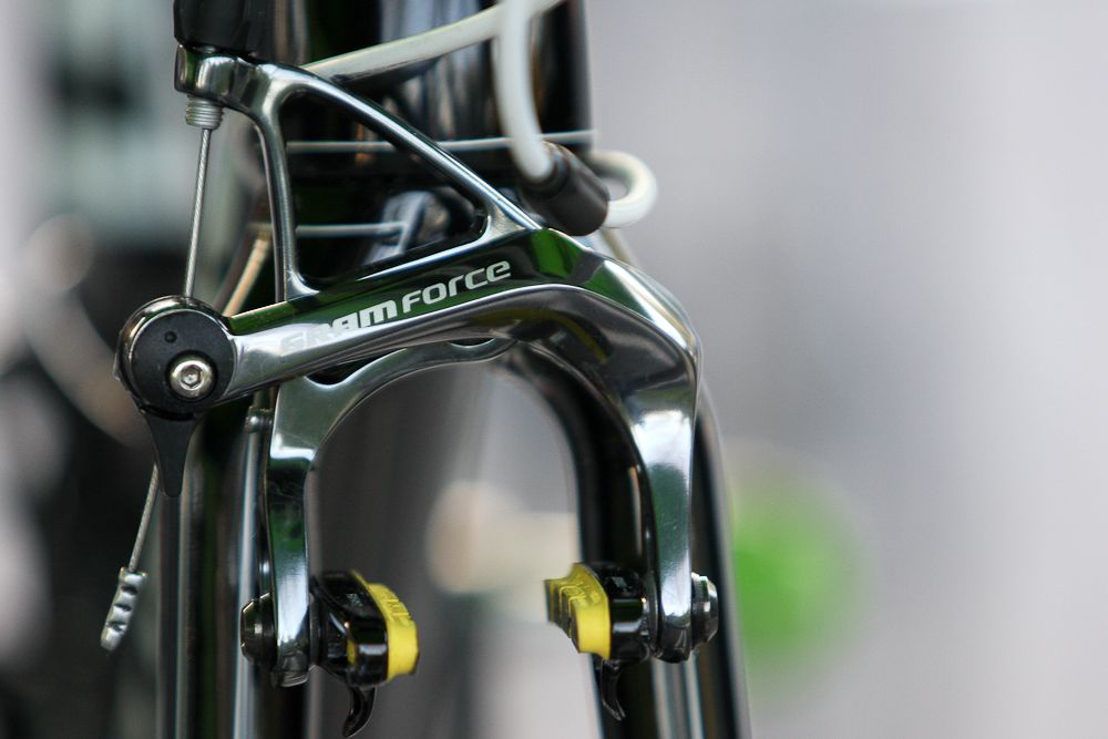 SRAM Force provides the stopping power.