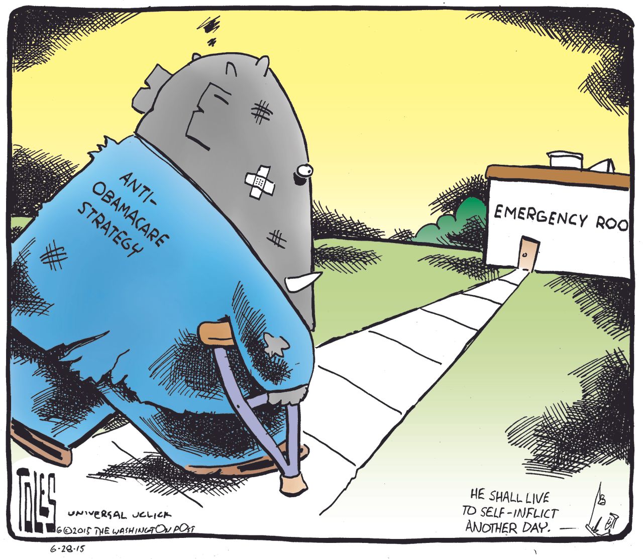 Political cartoon GOP Obamacare