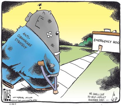 Political cartoon GOP Obamacare