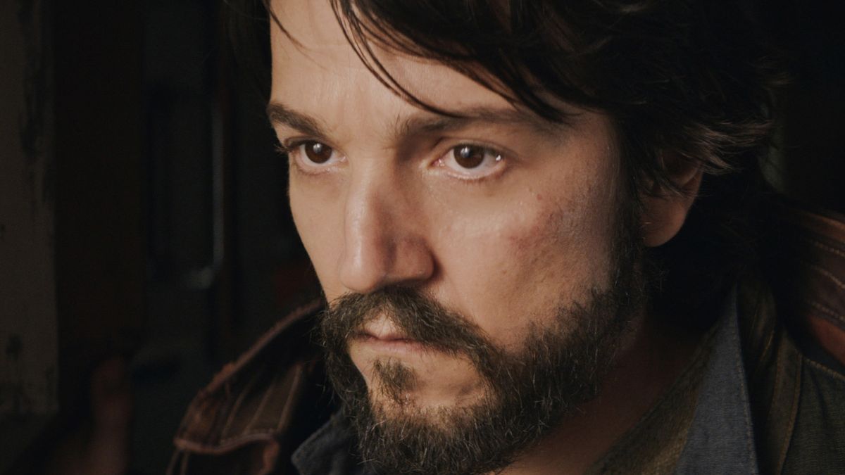 Diego Luna looks ahead with a stoic expression in Andor.