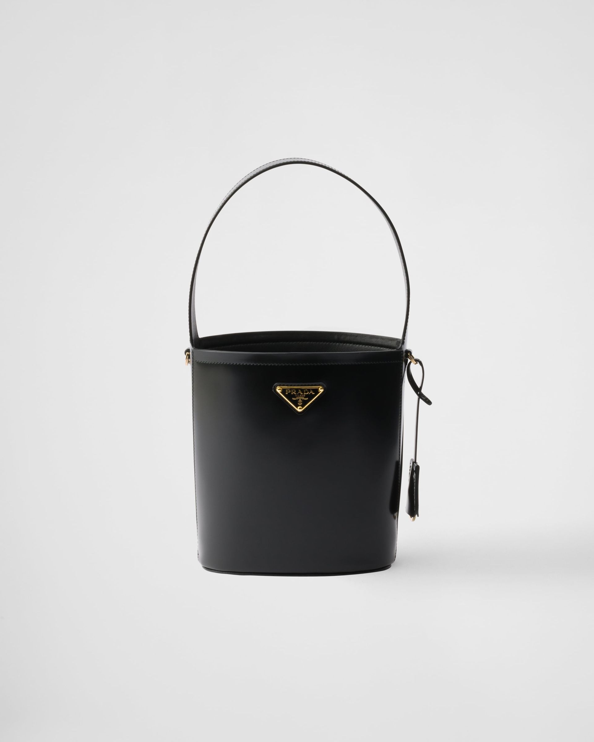 Brushed Leather Mini Bucket Bag