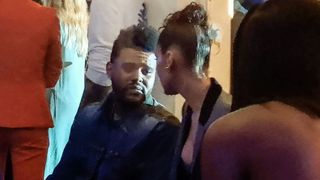 Bella Hadid and The Weeknd Talking