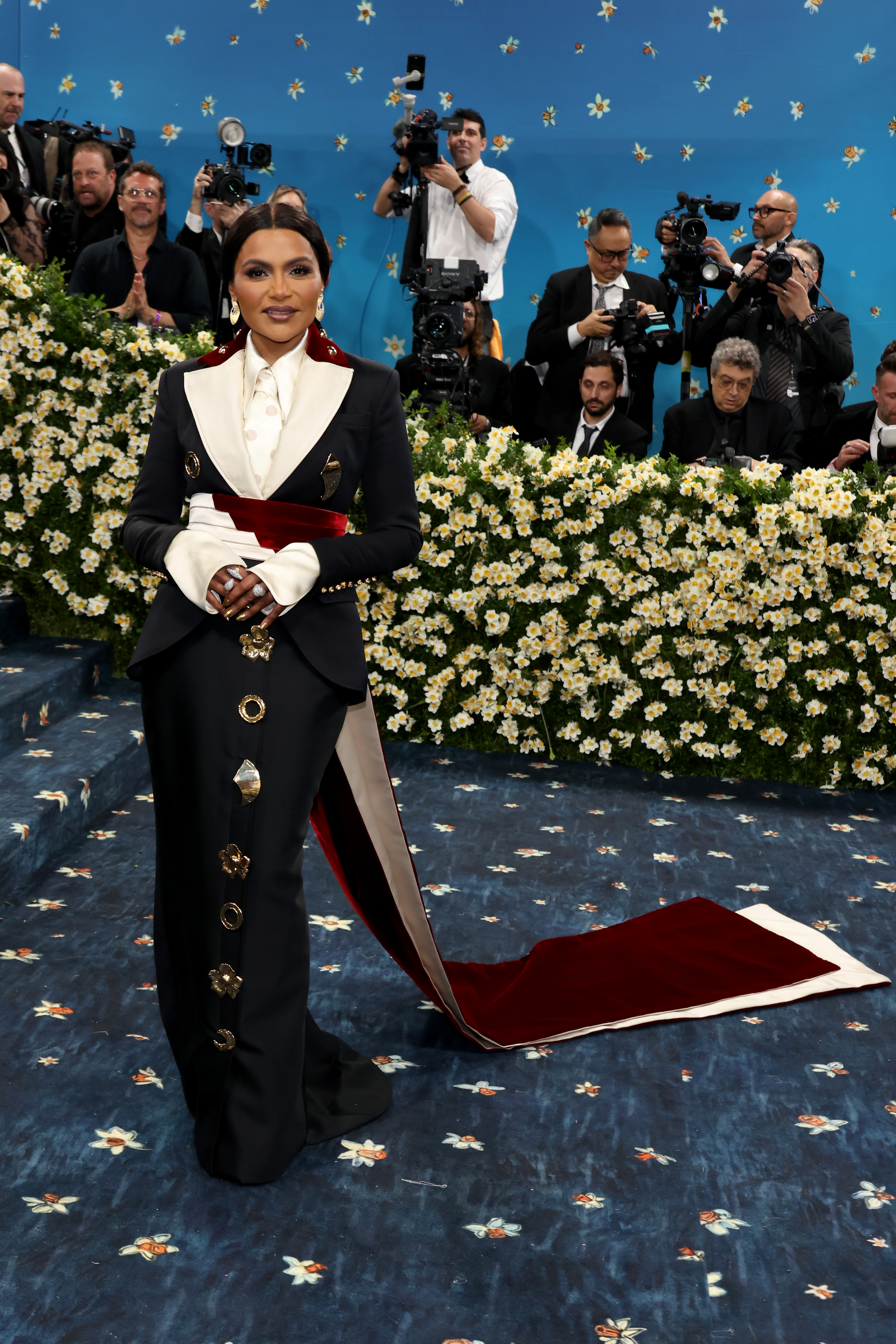 Mindy Kaling attends the 2025 Met Gala Celebrating "Superfine: Tailoring Black Style" at Metropolitan Museum of Art on May 05, 2025 in New York City. (Photo by John Shearer/WireImage)