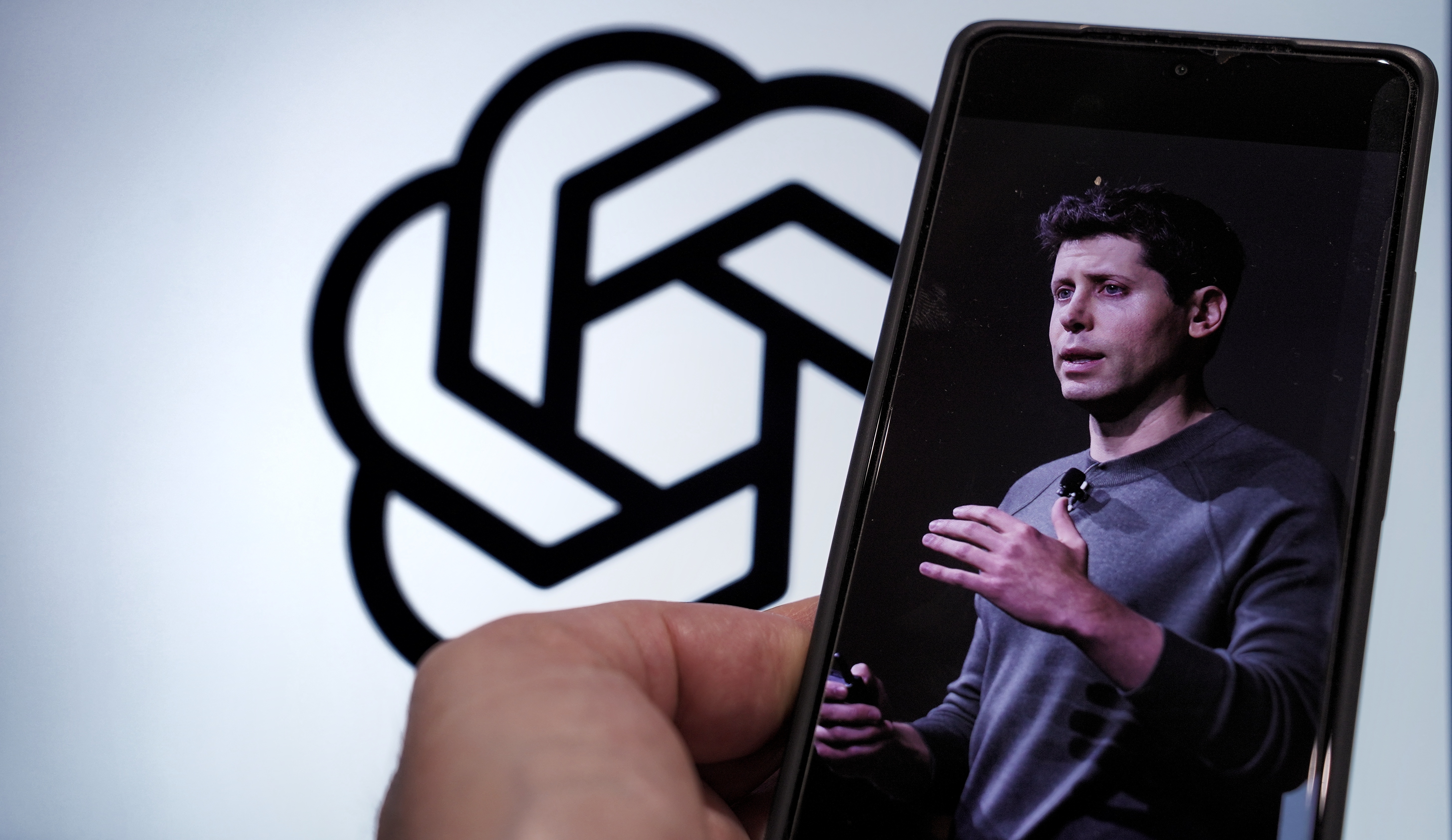 BOSNIA AND HRCEGOVINA, SARAJEVO, 12.2.2025: Open AI CEO of Sam Altman using chat gpt and on x Twitter app