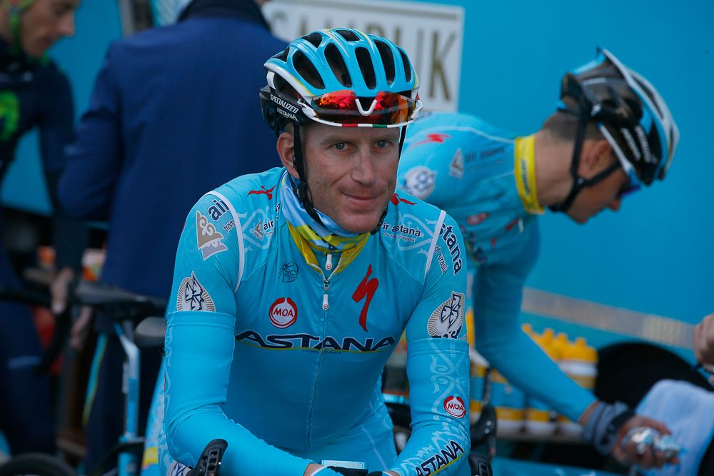 Lieuwe Westra waiting to go