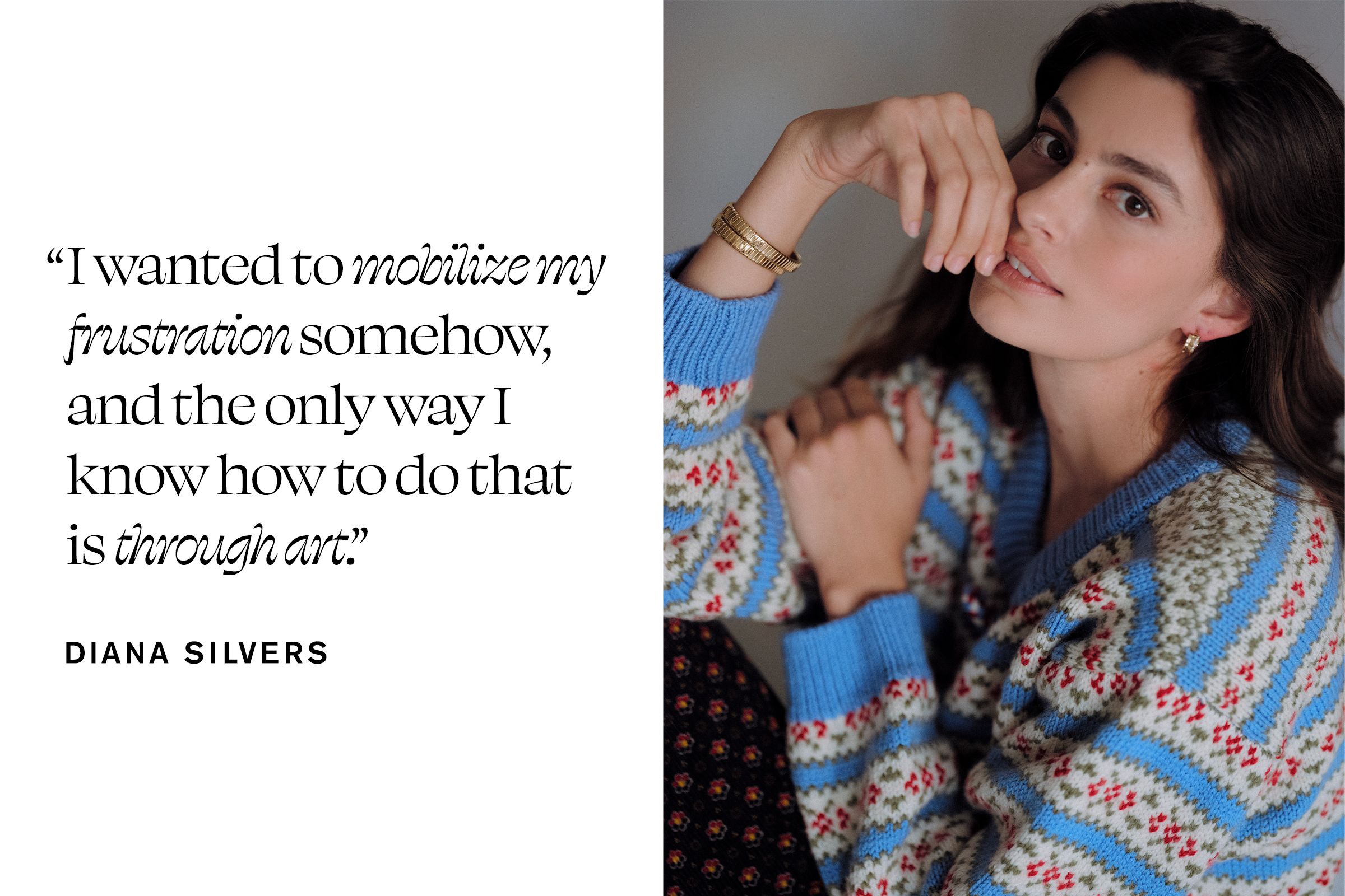 Singer, actress, and model Diana Silvers for Who What Wear's November In Focus feature.