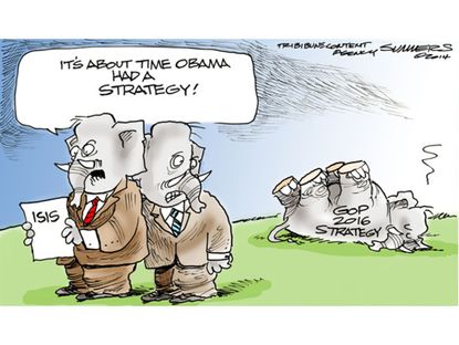 Obama cartoon U.S. GOP 2016