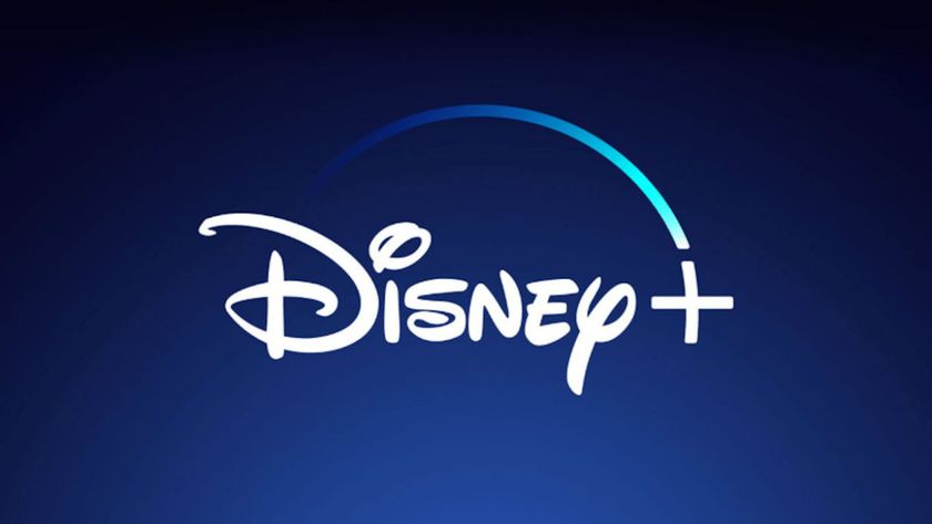 The Disney Plus logo on a blue background