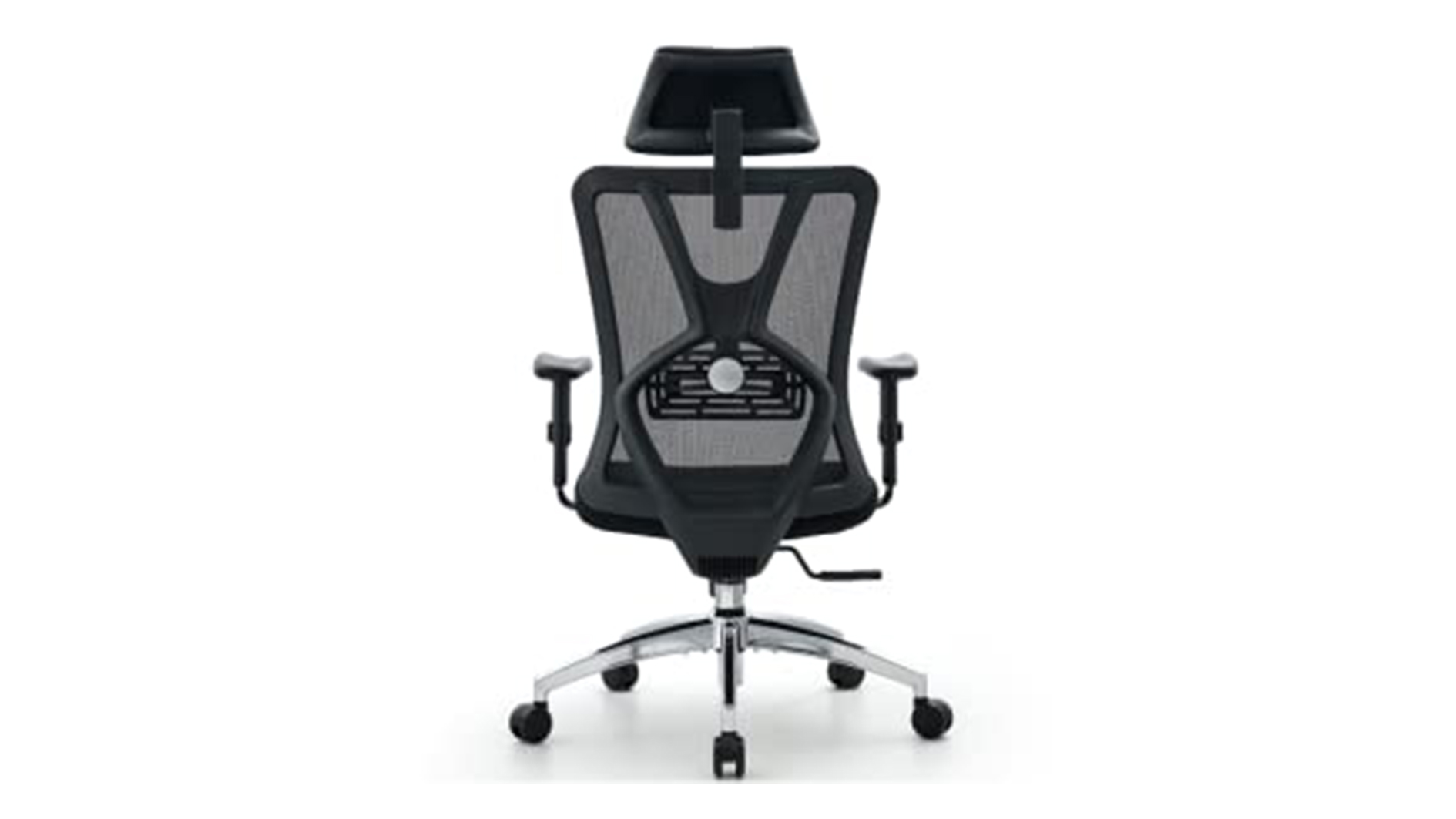 Ticova Ergonomic Office Chair review: The chair shown from the back so you can see the adjustable lumbar region