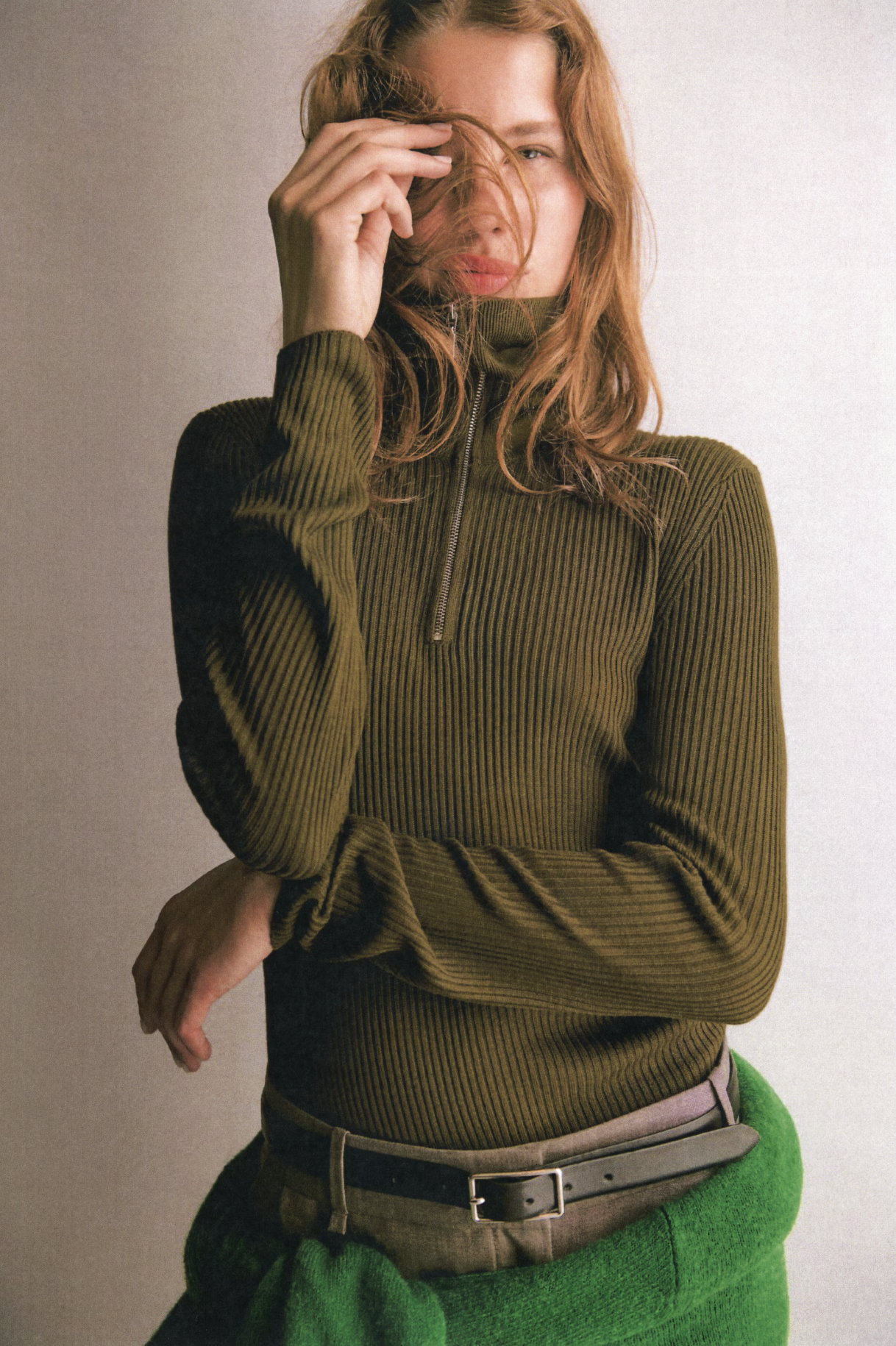 H&amp;amp;M, Rib-Knit Zip-Top Top