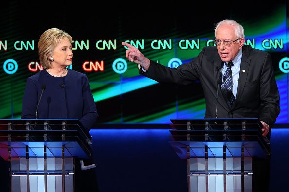 Hillary Clinton and Bernie Sanders