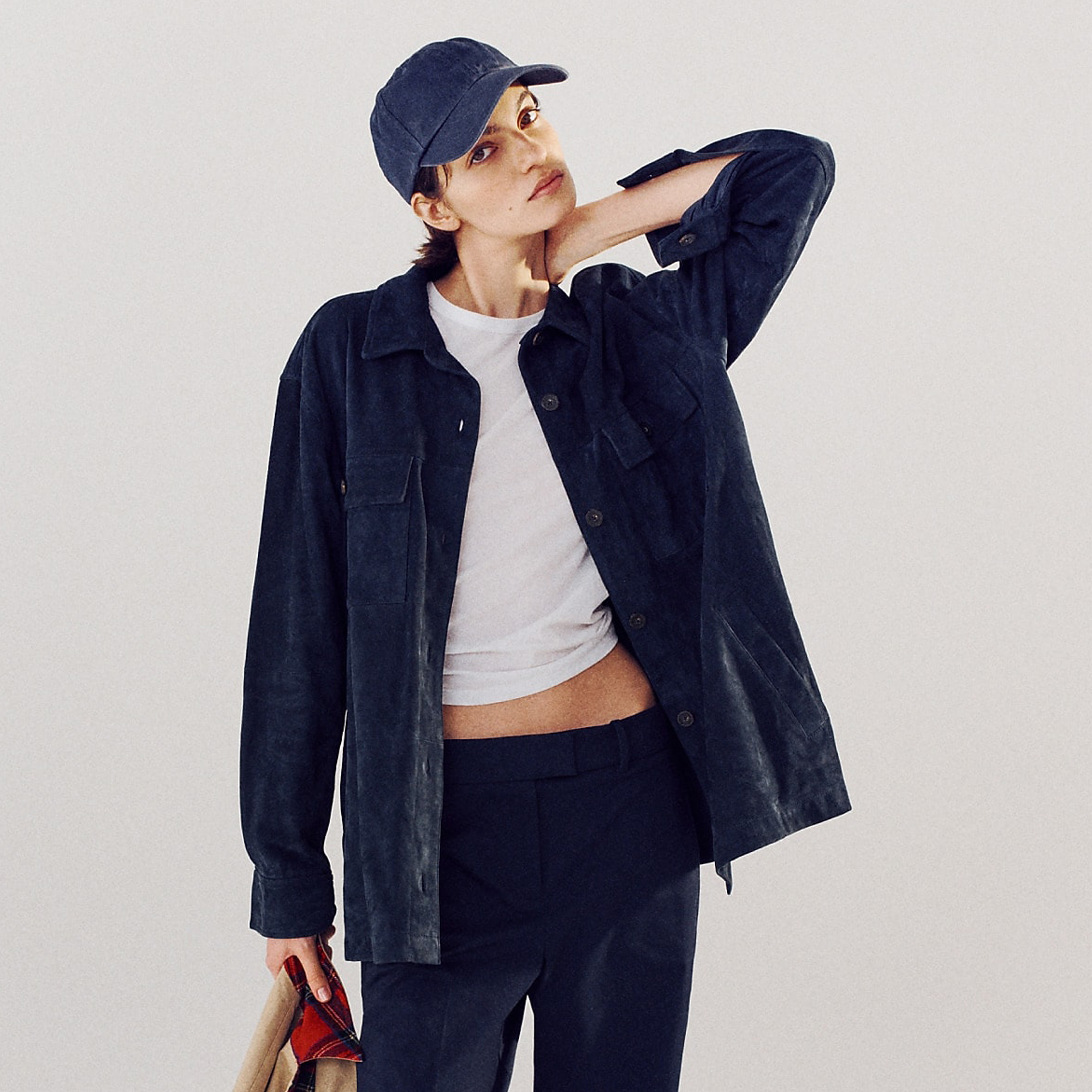 Alex Eagle X J.Crew , Oversized Suede Shirt