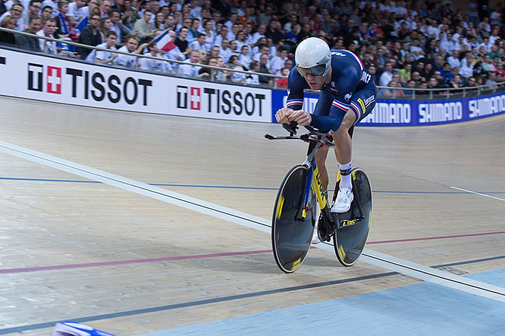 Julien Morice (France) took bronze in the men's individual pursuit