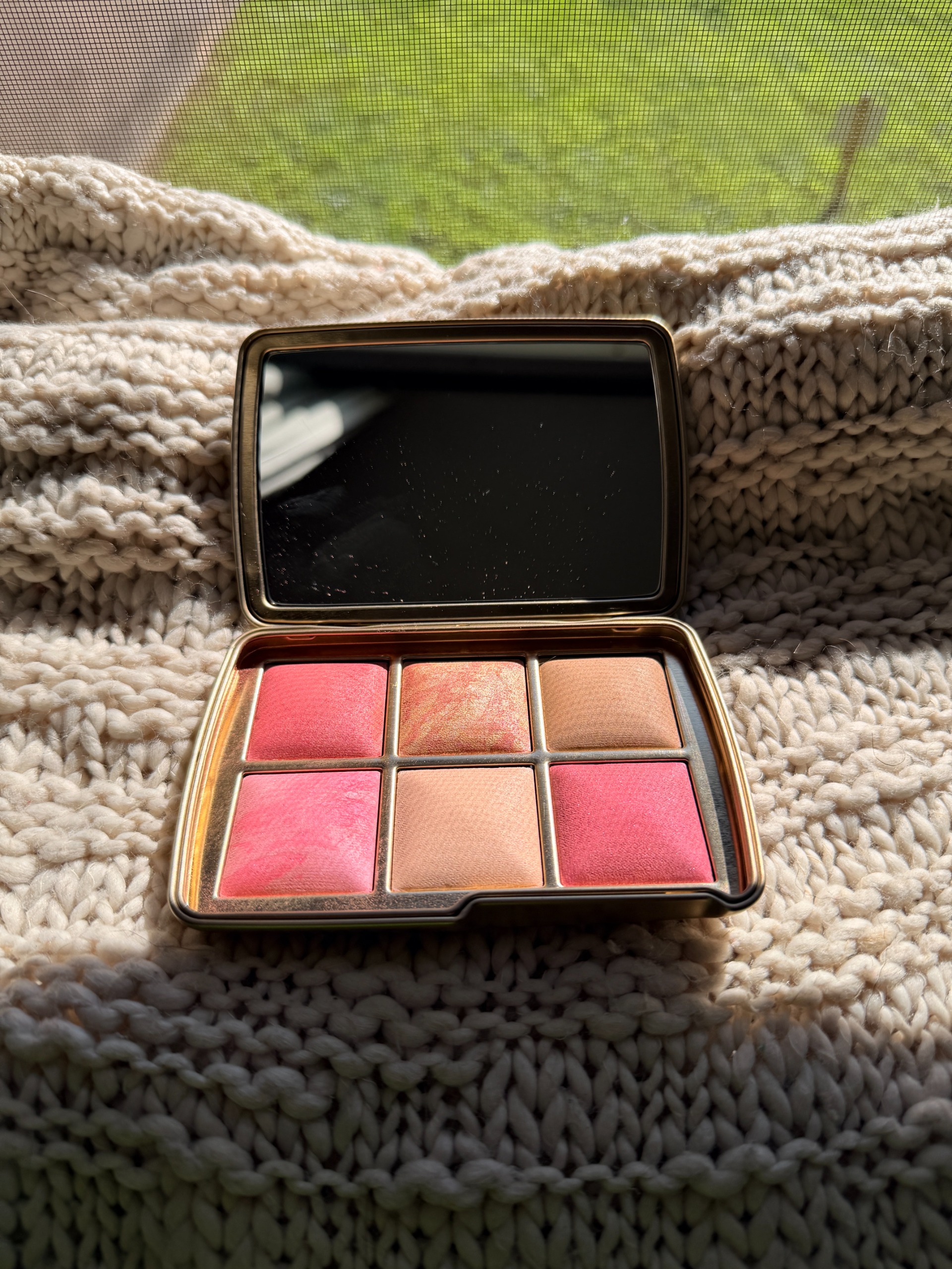 Ariel Wilson testing the Love palette
