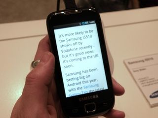 Samsung galaxy i5510 review