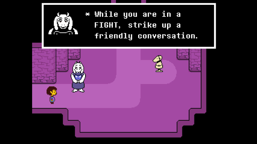 Characters chatting away in Undertale for Nintendo Switch