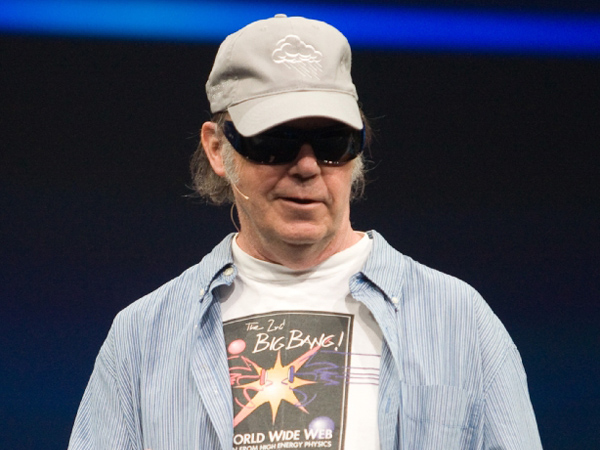 Neil Young at the 2008 JavaOne conference.