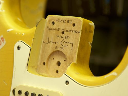 A prototype of Fender's Yngwie Malmsteen Tribute Strat