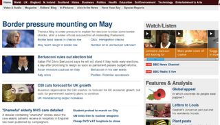 The BBC News site presents some problems but they can be overcome