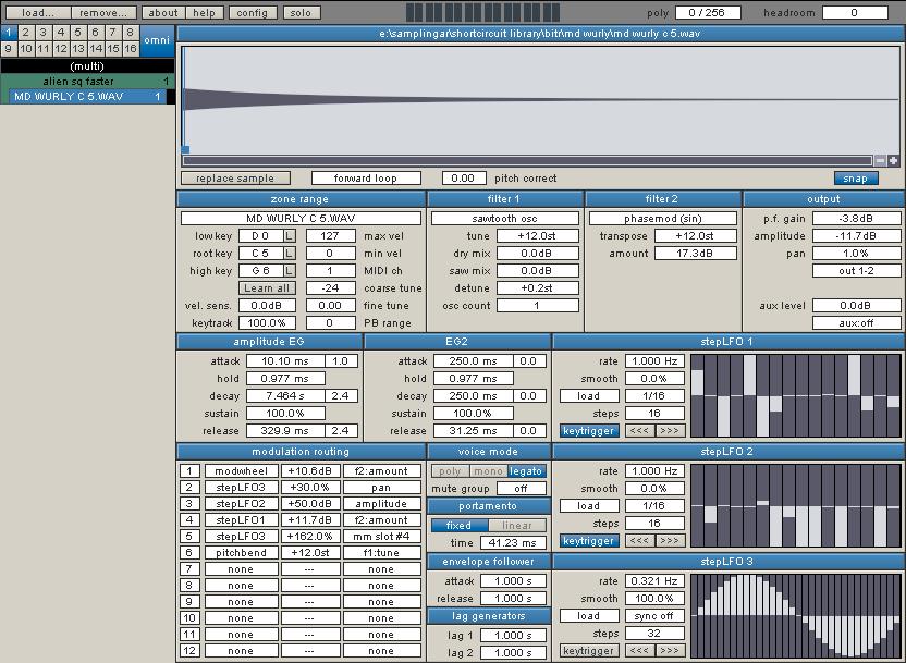 Shortcircuit is designed for users who want a sampler rather than a sound module...