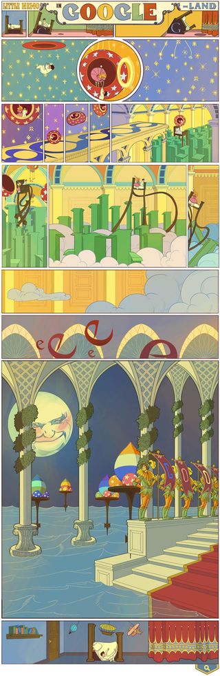 Hit the archived version at http://www.google.com/doodles/107th-anniversary-of-little-nemo-in-slumberland to experience the doodle in its full interactive glory