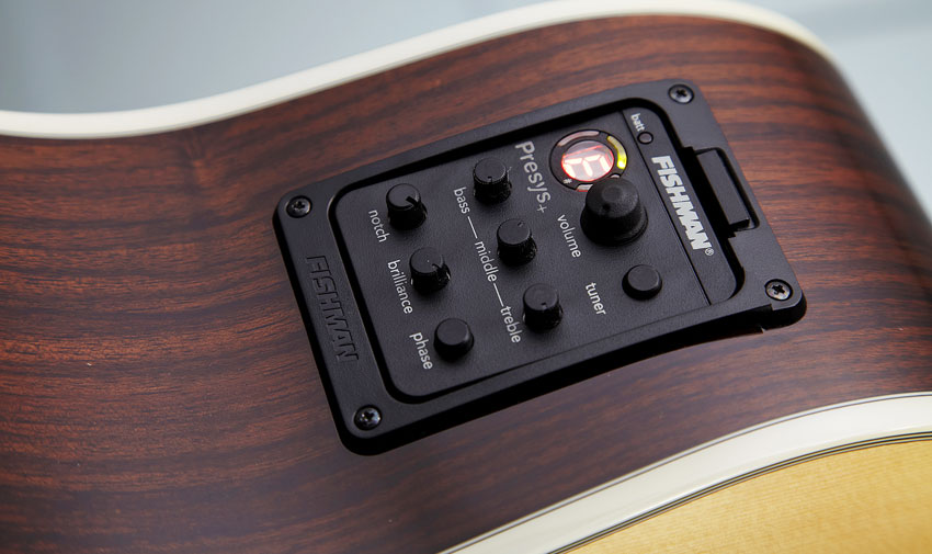 Lows get a necessary boost from the JRC's onboard Fishman preamp