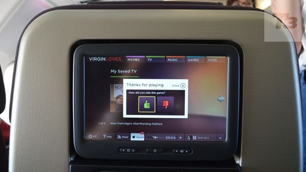 Virgin Atlantic In-flight entertainment review