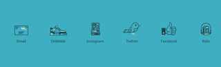 personalised social media icons