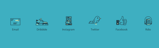 personalised social media icons
