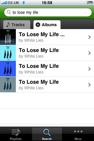 Spotify on iphone