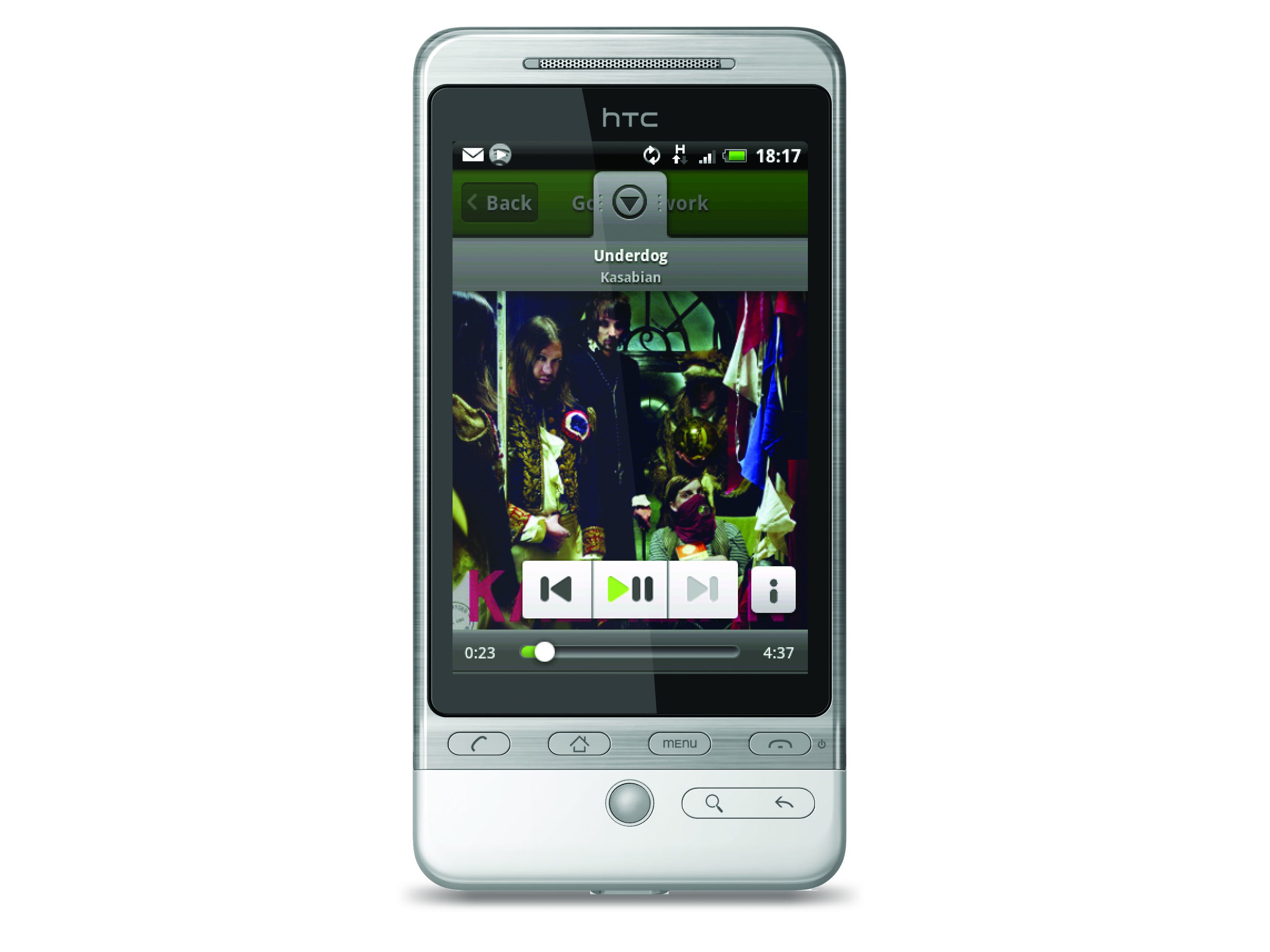 HTC Hero and Spotify - new home on 3