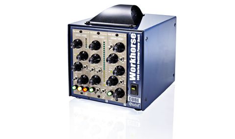 Lindell Audio's PEX-500 module (right) emulates a Pultec valve EQ with solid-state hardware
