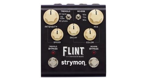 The spirit of the Flint harks back to a pre-fuzz box era when the only effects at guitarists' disposal were tremolo and spring reverb circuits