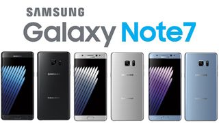 Samsung Galaxy Note 7 colors