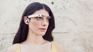 Google Glass with earbud
