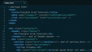 Behind every great grid lies great code. Here’s our nice, clean, presentation-free markup for this demo