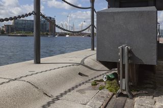 ...and here's the full scene, with Royal Victoria Dock and the O2 in the background