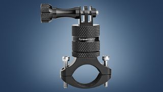 The Forevercam GoPro bike mount on a blue background