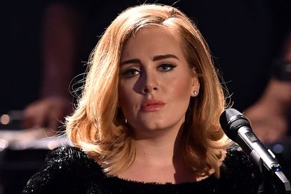 Adele COLOGNE, GERMANY - DECEMBER 06: Adele performs live on stage during the television show 2015! Menschen, Bilder, Emotionen - RTL Jahresrueckblick on December 6, 2015 in Cologne, Germany. (Photo by Sascha Steinbach/Getty Images)