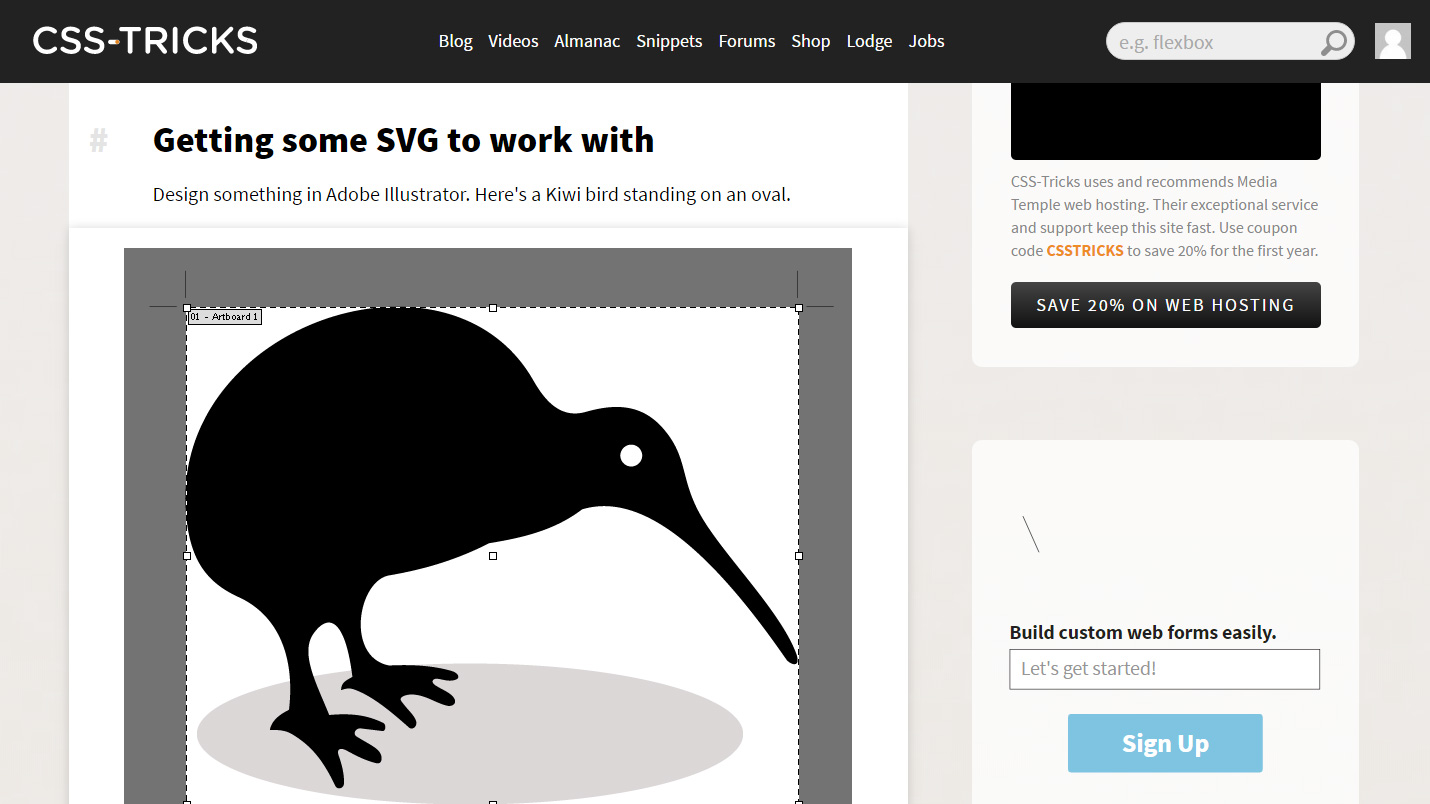 Using SVG